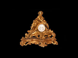 dore bronze mantel clock
